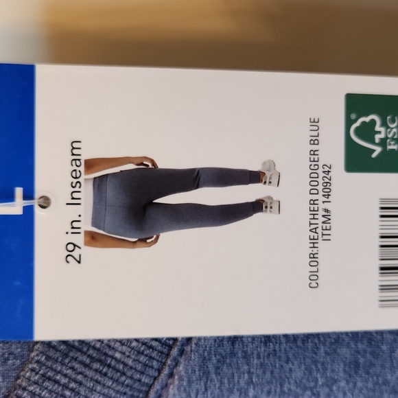 NEW. HEATHER DODGER BLUE SLACKS. 💙 2 POCKETS & DRAW STRING STRETCH WAIST. LARGE - Picture 4 of 10